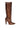 Side View Azalea Wang Honey Embellished Pvc Chunky Boot In Brown