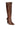 Back View Azalea Wang Honey Embellished Pvc Chunky Boot In Brown