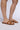 Front View Azalea Wang Howdy Nude Flat Sandal