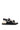 Back View Azalea Wang Hoxton Fuzzy Sandal In Black