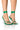 Side View Azalea Wang Hyper Lace Up Sandal In Green