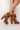 Back View Azalea Wang I Got The Sauce Chunky Heel Bootie In Brown