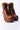 Detail View Azalea Wang I Got The Sauce Chunky Heel Bootie In Brown in Brown