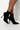 Back View Azalea Wang I Own This Street At Midnight Stiletto Bootie in Black Knit