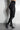 Side View Azalea Wang Im Movin On Belted Thigh High Stiletto Boots in Black Pu