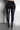 Back View Azalea Wang Im Movin On Belted Thigh High Stiletto Boots in Black Pu