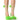 Front View Azalea Wang Im That Girl Feather Sandal In Lime