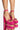 Front View Azalea Wang In Diamond Dreams Chunky Sandal In Fuchsia