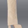 Front View Azalea Wang Invisible Fold Over Chunky Boot In Tan Suede