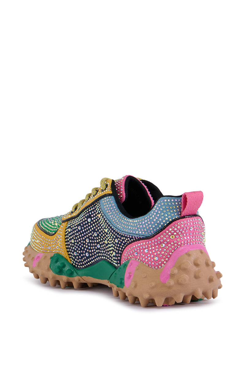 Full View Azalea Wang Isabeau Embellished Multi Sneaker