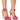 Front View Azalea Wang Ismea Embellished Flower Pump In Pink