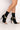 Side View Azalea Wang Its A Bling Thing Open Toe Stiletto Bootie In Black Stretch Suede