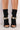 Back View Azalea Wang Its A Bling Thing Open Toe Stiletto Bootie In Black Stretch Suede