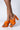 Front View Azalea Wang Its All Love Chunky Sandal In Orange in Orange