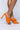 Side View Azalea Wang Its All Love Chunky Sandal In Orange in Orange