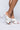 Side View Azalea Wang Its All Love Chunky Sandal In White in White