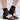 Front View Azalea Wang Izabella Black Sandal Bootie