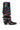 Back View Azalea Wang Jadie Multi Rainbow Sequin Western Boot