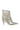 Side View Azalea Wang Jamila Dripping Diamonds Silver Fringe Bootie