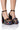 Front View Azalea Wang Janette Gem Embellished Platform Sandal In Multi