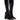 Front View Azalea Wang Jazzy Patent Knee High Boot In Black