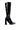 Side View Azalea Wang Jazzy Patent Knee High Boot In Black