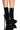 Front View Azalea Wang Jealousy Platform Stiletto Bootie In Black Patent