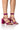 Side View Azalea Wang Jenning Kitten Heel Sandal In Fuchsia