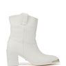 Side View Azalea Wang Jolyn White Bootie