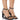 Front View Azalea Wang Jordi Chunky Heel Sandal In Black