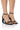 Front View Azalea Wang Jordi Chunky Heel Sandal In Black