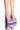 Front View Azalea Wang Just A Dream Chunky Sandal In Purple