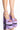 Front View Azalea Wang Just A Dream Chunky Sandal In Purple