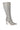 Side View Azalea Wang Just For You Stiletto Boot In Embellished Silver