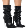 Front View Azalea Wang Just Landed Bootie In Black