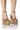 Front View Azalea Wang Kalani Multi Brocade Embellished Sandal