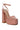 Back View Azalea Wang Kamilah Chunky Platform Sandal In Pink