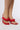 Front View Azalea Wang Kartier Red Puff Sandal