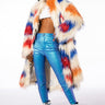 Front View Azalea Wang Kat Faux Fur Coat