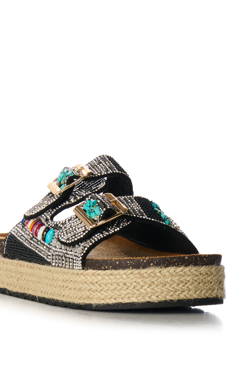 Extra View Azalea Wang Kaylum Multi Beaded Sandal
