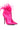 Back View Azalea Wang Kaylynn Feather Bootie In Fuchsia