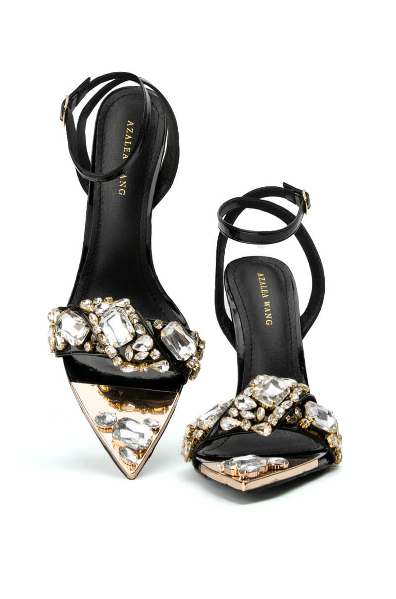 Full View Azalea Wang Keep It Sweet Stiletto Sandal In Black