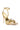 Back View Azalea Wang Keep It Sweet Stiletto Sandal In Gold