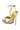 Detail View Azalea Wang Keep It Sweet Stiletto Sandal In Gold