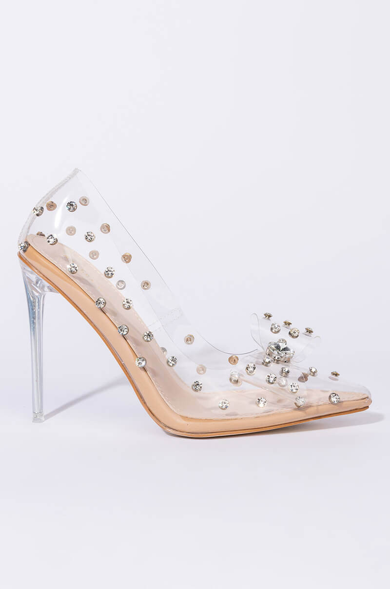 Back View Azalea Wang Keep On Movin Stiletto Pump In Nude