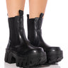 Front View Azalea Wang Kelianna Chunky Boot In Black