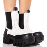 Front View Azalea Wang Kelianna Chunky Boot In White