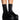 Front View Azalea Wang Kennedy Knit Front Zip Flatform Bootie In Black