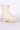 Back View Azalea Wang Kennedy Knit Front Zip Flatform Bootie In Bone