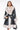 Front View Azalea Wang Kenzy Long Plush Moto Trench